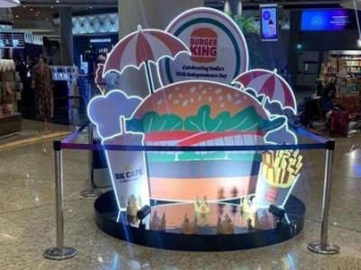 Burger king airport set up