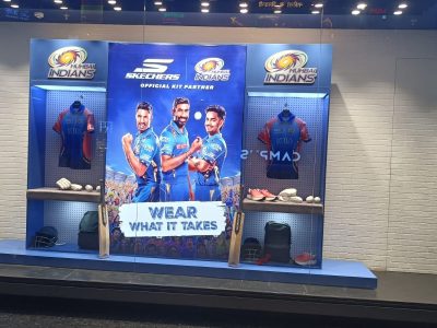 Skechers-Mumbai Indians branding-set ups